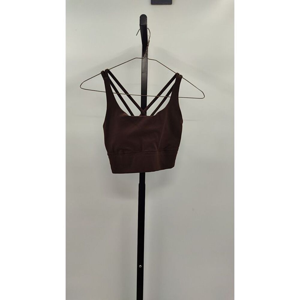 Quince Women Ultra-Form V Neck Cropped Tank Brown XS